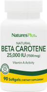 Naturesplus Natural Beta Carotene - 25,000 Iu Vitamin A & Vitamin E, 90 Softgels - Eye Supplement, Antioxidant, Aids In Free Radical & Natural Cellular Defense - Gluten-Free - 90 Servings Naturesplus Natural Beta Carotene - 25,000 Iu Vitamin A & Vitamin E, 90 Softgels - Eye Supplement, Antioxidant, Aids In Free Radical & Natural Cellular Defense - Gluten-Free - 90 Servings