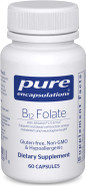 Pure Encapsulations B12 Folate - Energy Supplement To Support Nerves, Energy Metabolism & Cognitive Support* - With Vitamin B Folate As Metafolin - 60 Capsules