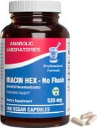 Anabolic Laboratories Vitamin B3 Niacinamide Supplement - 100 Vegan Capsules - Over 500Mg Non Flushing Niacin For Cholesterol Support - Niacin Hex, Inositol Hexanicotinate Anabolic Laboratories Vitamin B3 Niacinamide Supplement - 100 Vegan Capsules - Over 500Mg Non Flushing Niacin For Cholesterol Support - Niacin Hex, Inositol Hexanicotinate