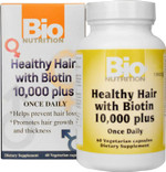 Healthy Hair With Biotin 60 Veg Caps - 10Mg