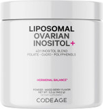 Codeage Liposomal Ovarian Inositol Powder Supplement - Myo-Inositol, D-Chiro-Inositol, Folate & Coq10 Phytosome - 2-Month Supply - 40:1 Women Hormonal Balance & Fertility Support Blend, Non-Gmo, 5.2Oz