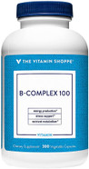 The Vitamin Shoppe B-Complex 100 - Supports Energy Production, Nervous System Function & Nutrient Metabolism Excellent Source Of B1, B2, B6, B12, Niacin, Folic Acid & Biotin (300 Veggie Caps) The Vitamin Shoppe B-Complex 100 - Supports Energy Production, Nervous System Function & Nutrient Metabolism Excellent Source Of B1, B2, B6, B12, Niacin, Folic Acid & Biotin (300 Veggie Caps)