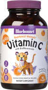 Bluebonnet Nutrition Rainforest Animalz Vitamin C Animal Shape Chewable Tablets, 250Mg Of Vitamin C, Soy-Free, Gluten-Free, Kosher Certified, Dairy-Free, Vegan, 90 Tablets, 45 Servings, Orange Flavor