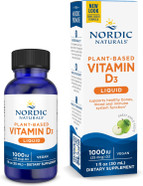 Nordic Naturals Plant-Based Vitamin D3 Liquid - 1 Oz - 1000 Iu Vitamin D3 - Healthy Bones, Mood & Immune System Function - Non-Gmo, Vegan - 60 Servings