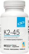Xymogen K2-45 Vitamin K - Vitamin K2 Mk-7 Derived From Non-Gmo Soybeans - The Most Bioavailable Form Of Vitamin K2 Supplement Available - Supports Cardiovascular + Bone Health (60 Capsules) Xymogen K2-45 Vitamin K - Vitamin K2 Mk-7 Derived From Non-Gmo Soybeans - The Most Bioavailable Form Of Vitamin K2 Supplement Available - Supports Cardiovascular + Bone Health (60 Capsules)