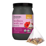 Paromi Wellness With Me Organic Herbal Tea, Signature Jar, 15 Count15 Count (Pack Of 1) Paromi Wellness With Me Organic Herbal Tea, Signature Jar, 15 Count15 Count (Pack Of 1)