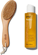 Goop Beauty Dry Brush & Body Oil Bundle | Exfoliating & Detoxifying Dry Brush To Sweep Away Dead Skin Cells | 4 Fl Oz Fast-Absorbing Hydrating Body Oil To Moisturize Dry Skin | Silicone & Paraben Free Goop Beauty Dry Brush & Body Oil Bundle | Exfoliating & Detoxifying Dry Brush To Sweep Away Dead Skin Cells | 4 Fl Oz Fast-Absorbing Hydrating Body Oil To Moisturize Dry Skin | Silicone & Paraben Free