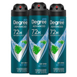 Degree Men Advanced Antiperspirant Deodorant Dry Spray Icy Mint 3 Count 72-Hour Sweat And Odor Protection Deodorant For Men With Motionsense Technology 3.8 Oz