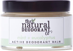 The Natural Deodorant Co, Active Deodorant Balm Lemon & Geranium 55g, Aluminium Free, Plastic Free, Extra Strength