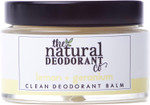 The Natural Deodorant Co, Clean Deodorant Balm Lemon & Geranium 55g, Aluminium Free, Plastic Free, All Day Protection