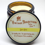 Vintage Tradition Epic Glow Beef Tallow Balm  Glow Boosting Moisturizer with Lavender Oil, Myrrh Oil, Manuka Face Oil, and Fish Oils  Beef Tallow for Skin Care from Head to Toe, 2 fl. oz