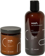 Maude No. 2 Bathtime Bundle - Soak Mineral Bath Salts With Hand-Harvested Dead Sea Salt Crystals And Vitamins (8 Oz) + Ph Balanced Gentle Body Wash Bubble Bath With Vitamin B3, B5, C, And E (12 Oz) Maude No. 2 Bathtime Bundle - Soak Mineral Bath Salts With Hand-Harvested Dead Sea Salt Crystals And Vitamins (8 Oz) + Ph Balanced Gentle Body Wash Bubble Bath With Vitamin B3, B5, C, And E (12 Oz)