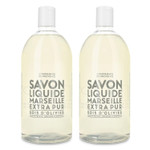 Compagnie De Provence Savon De Marseille Extra Pure Liquid Soap - Olive Wood - Bulk 67.6 Fl Oz Plastic Bottle Refill67.6 Fl Oz (Pack Of 2)