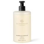 Glasshouse Fragrances Marseille Memoir Hand Wash, Rich In Aloe Vera & Vitamin E, Soothing & Moisturizing, Gardenia Scent, 15.2 Fl Oz (450Ml)
