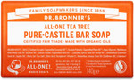 Dr. Bronnerã¢ÂS - Pure-Castile Bar Soap (Tea Tree, 5 Ounce) - Made With Organic Oils, For Face, Body, Hair And Dandruff, Gentle On Acne-Prone Skin, Biodegradable, Vegan, Non-Gmo Dr. Bronnerã¢ÂS - Pure-Castile Bar Soap (Tea Tree, 5 Ounce) - Made With Organic Oils, For Face, Body, Hair And Dandruff, Gentle On Acne-Prone Skin, Biodegradable, Vegan, Non-Gmo