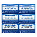 Dr. Bronner'S - Pure-Castile Bar Soap (Peppermint, 5 Ounce, 6-Pack) - Made With Organic Oils, For Face, Body & Hair, Gentle & Moisturizing, Biodegradable, Vegan, Cruelty-Free, Non-Gmo Dr. Bronner'S - Pure-Castile Bar Soap (Peppermint, 5 Ounce, 6-Pack) - Made With Organic Oils, For Face, Body & Hair, Gentle & Moisturizing, Biodegradable, Vegan, Cruelty-Free, Non-Gmo