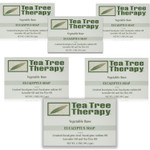 Tea Tree Therapy Vegetable Base Bar Soap, Eucalyptus, 6 Count