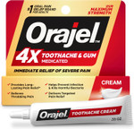 Orajel 4X For Toothache & Gum Pain: Severe Cream Tube 0.33Oz- From Oral Pain Relief Brand Orajel 4X For Toothache & Gum Pain: Severe Cream Tube 0.33Oz- From Oral Pain Relief Brand