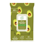 Petal Fresh Softening & Protecting Avocado & Olive Oil Makeup Removing, Cleansing Towelettes, Gentle Face Wipes, Daily Cleansing, Vegan And Cruelty Free, 60 Count