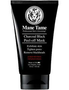 Mane Tame Charcoal Black Peel-Off Mask 4.8Oz/142Ml - Made In Usa! Gradual Skin Detox With Plant Extracts - Exfoliate Skin, Tighten Pores, Remove Blackheads