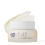 Whamisa Organic Flowers Nourishing Cream, 95.2% Organic Ingredients, Aloe Vera Extract, Skin Elasticity, Firming, Strengthen Skin Barrier, Deep Nourishing For Extremely Dry Skin, 1.7 Fl Oz