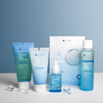 Ksecret Hyaluronic Acid Hydro Booster 5 Items Set - Daily Hydration From A To Z: Cleanser, Toner, Ampoule, Moisturizer, Sheet Mask