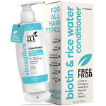 Artnaturals Ricewater + Biotin Conditioner - (16 Fl Oz / 473Ml) - Sulfate Free  Dual Bottle - Made With Banana, Quinoa, And Coconut To Promote Strength, Shine, And Growth