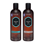 Hask Argan Oil Repairing Shampoo + Conditioner Set For All Hair Types, Color Safe, Gluten-Free, Sulfate-Free, Paraben-Free, Cruelty-Free - 1 Shampoo And 1 Conditioner