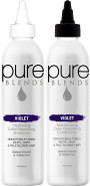 Pure Blends Violet Color Depositing Shampoo & Conditioner 8.5 Oz. Brightens And Tones Color Faded Hair Prevent Color Fade & Extend Color Service On Color Treated Hair Semi Permanent Hair Dye Pure Blends Violet Color Depositing Shampoo & Conditioner 8.5 Oz. Brightens And Tones Color Faded Hair Prevent Color Fade & Extend Color Service On Color Treated Hair Semi Permanent Hair Dye