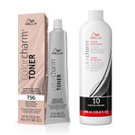 Wella Colorcharm Permanent Crã£Â¨Me Toner, Free Of Animal-Derivied Ingredients, Parabens Free, Gluten Free, T96 Muted Rose + 10 Vol. Cream Developer Wella Colorcharm Permanent Crã£Â¨Me Toner, Free Of Animal-Derivied Ingredients, Parabens Free, Gluten Free, T96 Muted Rose + 10 Vol. Cream Developer