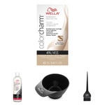 Wella Colorcharm Hair Dye & Coloring Kit, 4N Medium Brown Permanent Liquid Hair Color, 20 Vol Cream Developer, Color Mixing Bowl + Application Brush, For Professional Or At-Home Use, 4Pc Wella Colorcharm Hair Dye & Coloring Kit, 4N Medium Brown Permanent Liquid Hair Color, 20 Vol Cream Developer, Color Mixing Bowl + Application Brush, For Professional Or At-Home Use, 4Pc