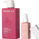 Medix Retinol Body Lotion + 3% Hyaluronic Acid Booster Serum Moisturizer 2Pc Skin Care Set | Crepey Skin Care Treatment | Retinol Body Cream | Retinol Cream Targets Sagging Crepe Skin & Wrinkles, 2Pc Medix Retinol Body Lotion + 3% Hyaluronic Acid Booster Serum Moisturizer 2Pc Skin Care Set | Crepey Skin Care Treatment | Retinol Body Cream | Retinol Cream Targets Sagging Crepe Skin & Wrinkles, 2Pc