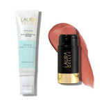 Laura Geller New York Serum Blush Cheek Tint, Refreshing Rose + Spackle Skin-Perfecting Makeup Primer, Hydrate Laura Geller New York Serum Blush Cheek Tint, Refreshing Rose + Spackle Skin-Perfecting Makeup Primer, Hydrate