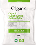 Cliganic Organic Super Jumbo Cotton Balls (100 Count) - Hypoallergenic, Absorbent, Large Size, 100% Pure100 Count (Pack Of 1) Cliganic Organic Super Jumbo Cotton Balls (100 Count) - Hypoallergenic, Absorbent, Large Size, 100% Pure100 Count (Pack Of 1)