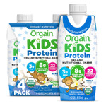 Orgain Organic Kids Nutritional Protein Shake, Vanilla - Kids Snacks With 8G Dairy Protein, 22 Vitamins & Minerals, Fruits & Vegetables, Gluten Free, Packaging May Vary, 8.25 Fl Oz (Pack Of 4) Orgain Organic Kids Nutritional Protein Shake, Vanilla - Kids Snacks With 8G Dairy Protein, 22 Vitamins & Minerals, Fruits & Vegetables, Gluten Free, Packaging May Vary, 8.25 Fl Oz (Pack Of 4)