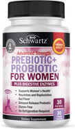 Prebiotics And Probiotics For Women - For Gut, Vaginal And Immune Health Support With Black Cohosh And Red Clover - Whole Food Digestive Enzymes Capsules, Lactobacillus Probiotic Supplement, 30 Count Prebiotics And Probiotics For Women - For Gut, Vaginal And Immune Health Support With Black Cohosh And Red Clover - Whole Food Digestive Enzymes Capsules, Lactobacillus Probiotic Supplement, 30 Count