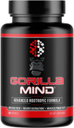 Gorilla Mind Nootropic Formula (150 Capsules) - Best Caffeinated Productivity Supplement / 8+ Hours Of Focus And Energy Gorilla Mind Nootropic Formula (150 Capsules) - Best Caffeinated Productivity Supplement / 8+ Hours Of Focus And Energy