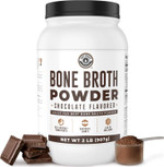 Bone Broth Protein Powder, Chocolate, Grass Fed 2Lbs, 42 Servings 16G Protein, 13G Collagen. Low Carb, 2 Net Carb, Dairy Free, Keto Friendly Bone Broth Protein Supplement With Collagen Types I & Iii Bone Broth Protein Powder, Chocolate, Grass Fed 2Lbs, 42 Servings 16G Protein, 13G Collagen. Low Carb, 2 Net Carb, Dairy Free, Keto Friendly Bone Broth Protein Supplement With Collagen Types I & Iii
