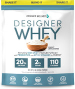 Designer Wellness, Designer Whey, Natural Whey Protein Powder With Probiotics, Fiber, And Key B-Vitamins For Energy, Gluten-Free, Purely Unflavored, 2 Lb