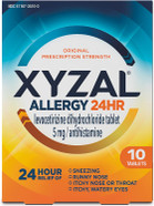 Xyzal Allergy Pills, 24-Hour Allergy Relief, 10-Count, Original Prescription Strength Xyzal Allergy Pills, 24-Hour Allergy Relief, 10-Count, Original Prescription Strength