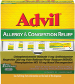 Advil Allergy And Congestion Relief Tablets, Pain Reliever, Fever Reducer And Allergy Relief With Ibuprofen, Phenylephrine Hcl And Chlorpheniramine Maleate 4 Mg - 50 Coated Tablets Advil Allergy And Congestion Relief Tablets, Pain Reliever, Fever Reducer And Allergy Relief With Ibuprofen, Phenylephrine Hcl And Chlorpheniramine Maleate 4 Mg - 50 Coated Tablets