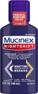Mucinex Nightshift Sinus 6 Fl. Oz. Relieves Fever, Sore Throat, Runny Nose, Sneezing, Nasal Congestion, And Controls Cough