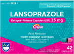 Rite Aid Lansoprazole 15Mg - 42 Capsules, Acid Reducer Delayed Release Capsules Usp, Heartburn Relief And Acid Reflux, Up To 24 Hours Of Relief Rite Aid Lansoprazole 15Mg - 42 Capsules, Acid Reducer Delayed Release Capsules Usp, Heartburn Relief And Acid Reflux, Up To 24 Hours Of Relief