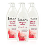 Jergens Original Scent Body Lotion, Dry Skin Moisturizer with HYDRALUCENCE blend and Cherry Almond Essence, for Long Lasting Skin Hydration, 21 Ounce (3 Pack)21 Fl Oz (Pack of 3)