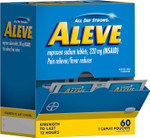 Aleve Pain Reliever & Fever Reducer Naproxen Sodium Caplets, Body Pain Relief, Arthritis Pain Relief, Pain Medicine For Adults And Children Ages 12 And Up, 60 Individual Pouches Aleve Pain Reliever & Fever Reducer Naproxen Sodium Caplets, Body Pain Relief, Arthritis Pain Relief, Pain Medicine For Adults And Children Ages 12 And Up, 60 Individual Pouches