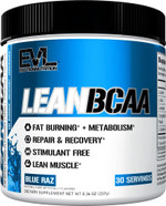 Evlution Stimulant Free Lean Bcaa Powder Nutrition Bcaas Amino Acids Powder With Cla Carnitine And 2:1:1 Branched Chain Amino Acids Supports Muscle Recovery Fat Burn And Metabolism - Blue Raz Evlution Stimulant Free Lean Bcaa Powder Nutrition Bcaas Amino Acids Powder With Cla Carnitine And 2:1:1 Branched Chain Amino Acids Supports Muscle Recovery Fat Burn And Metabolism - Blue Raz