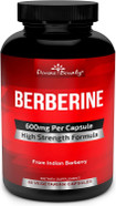 Divine Bounty Pure Berberine Complex - 600Mg Per Capsule Berberine Hcl Supplement - 60 Vegetarian Capsules