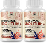 Liposomal Urolithin A Supplement 1500 Mg + Coq10 + Trans-Resveratrol, Premium Cellular Energy Regeneration, Optimal Mitochondrial Function, Antioxidants  240 Softgels