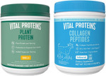 Vital Proteins 1.25 Lb Unflavored Collagen Peptides Powder + 15 Oz Vanilla Plant Protein Powder Vital Proteins 1.25 Lb Unflavored Collagen Peptides Powder + 15 Oz Vanilla Plant Protein Powder