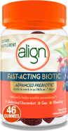 Align Advanced Prebiotic Supplement, Fast-Acting Biotic Gummies, Advanced Prebiotic For Women And Men, Works In As Little As 7 Days*, 46 Gummies
